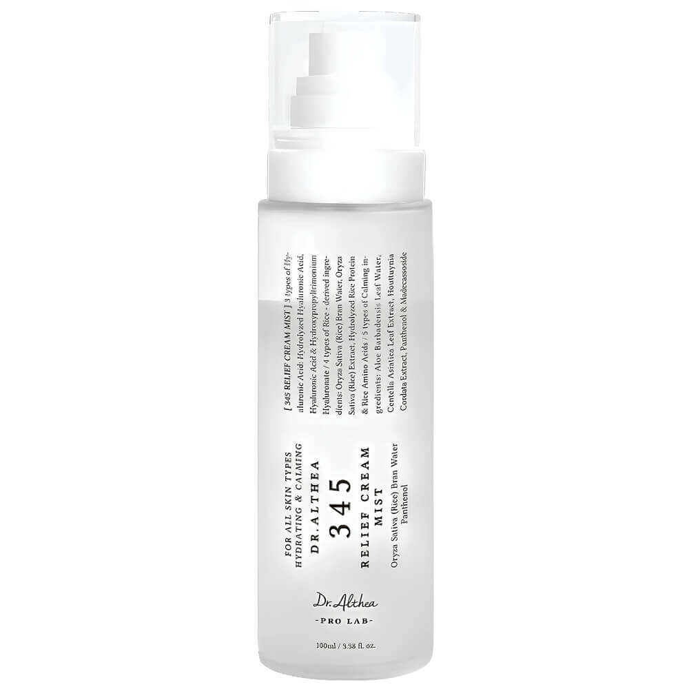 Успокаивающий мист с гидролатом риса и пантенолом Dr. Althea 345 Relief Cream Mist, 100 мл